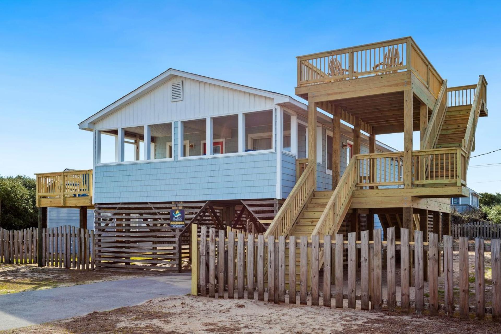 4011 The Dogs House 2 Min Walk To Beach Kitty Hawk Exterior foto